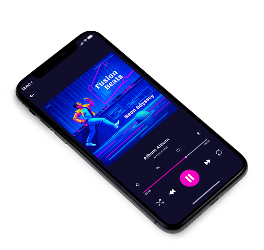 3D view of Premade Dance & House Album Cover - International Klein Blue #17777 | AlbumArtZone*