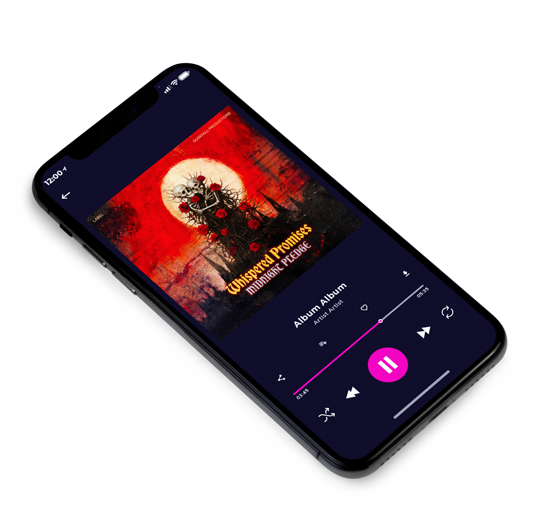 3D view of Premade Heavy Metal & Gothic Metal Album Cover - Flame Pea #17782 | AlbumArtZone*