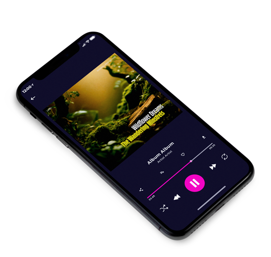 3D view of Premade Indie & Folk Music Album Cover - Husk #17809 | AlbumArtZone*