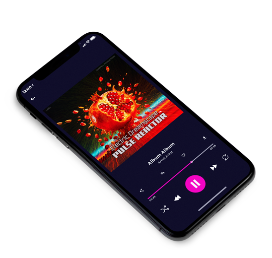 3D view of Premade Electronica & Ambient Album Cover - Flame Pea #17859 | AlbumArtZone*