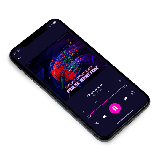 3D view of Premade Electronica & Ambient Book Cover - Violet #17864 | AlbumArtZone*