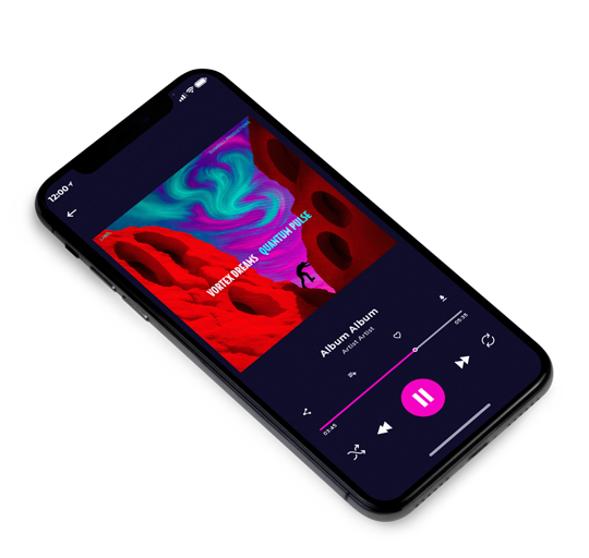 3D view of Premade Electronica & Ambient Album Cover - Crimson #17878 | AlbumArtZone*