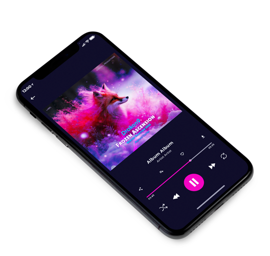 3D view of Premade Dance & House Album Cover - Vivid Violet #18153 | AlbumArtZone*