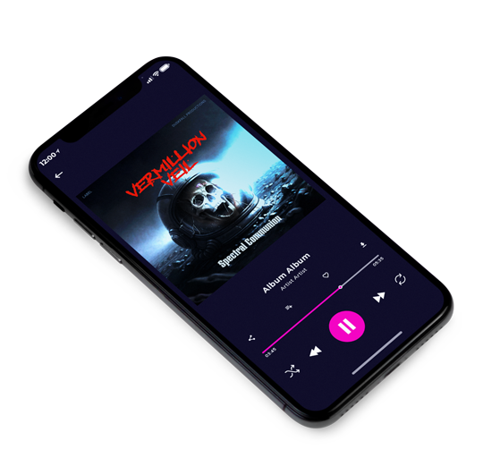 3D view of Premade Electronica & Ambient Album Cover - Regent St Blue #18164 | AlbumArtZone*