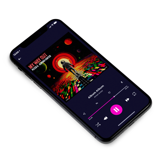 3D view of Premade Dance & House Album Cover - Night Rider #18239 | AlbumArtZone*