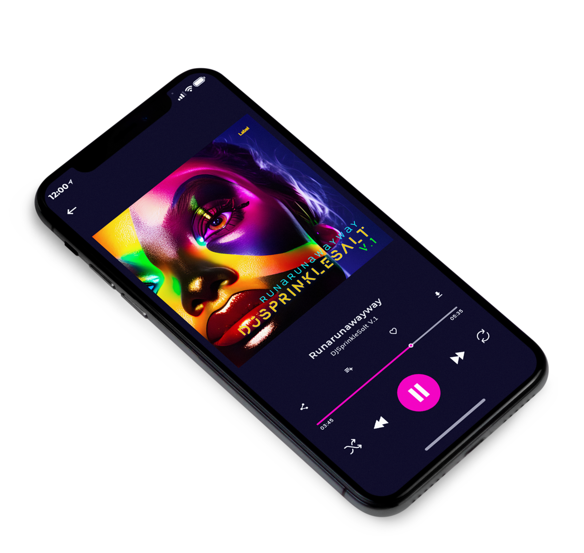 3D view of Premade Pop Album Cover - Di Serria #20270 | AlbumArtZone*