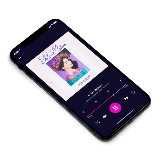 3D view of Premade Indie & Folk Music Album Cover - Dawn Pink #20953 | AlbumArtZone*