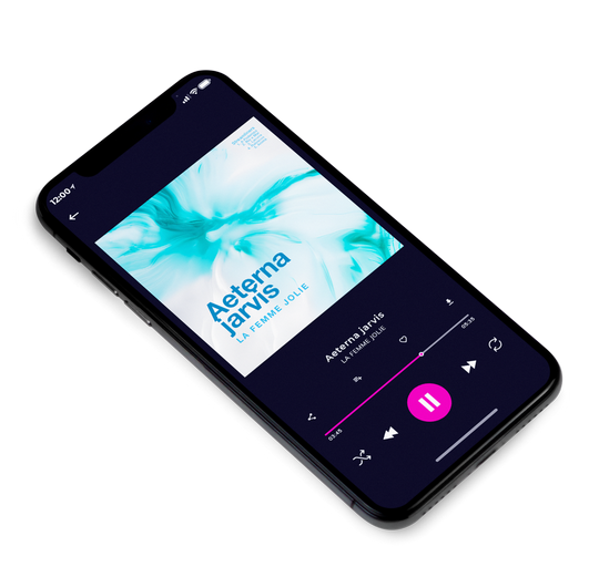 3D view of Premade Electronica & Ambient Album Cover - Jagged Ice #21090 | AlbumArtZone*