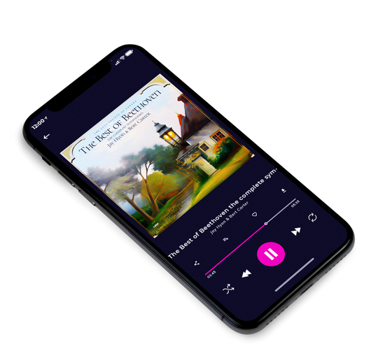 3D view of Premade Classical & Romantic Music Album Cover - Quill Gray #21110 | AlbumArtZone*
