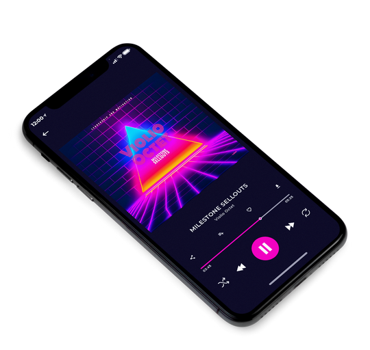 3D view of Premade Pop Album Cover - Cerise #21299 | AlbumArtZone*