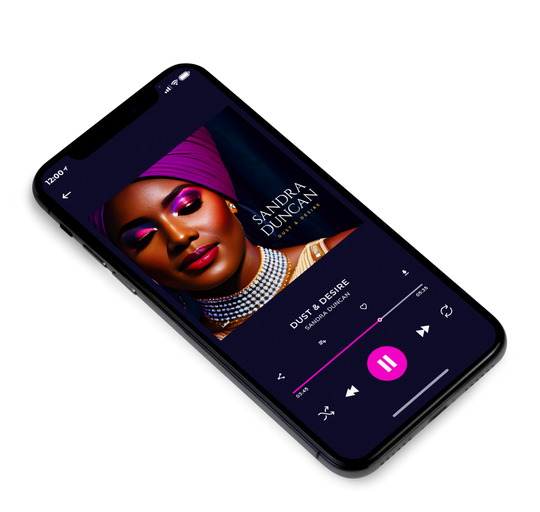 3D view of Premade Pop Album Cover - Old Rose #22108 | AlbumArtZone*