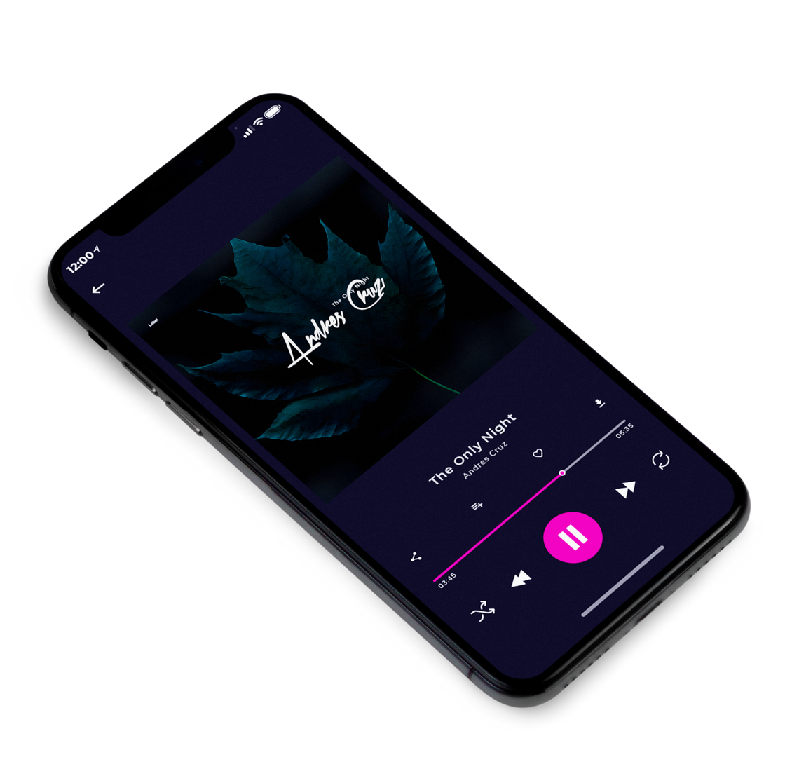 3D view of Premade Electronica & Ambient Album Cover - Ebony #22271 | AlbumArtZone*