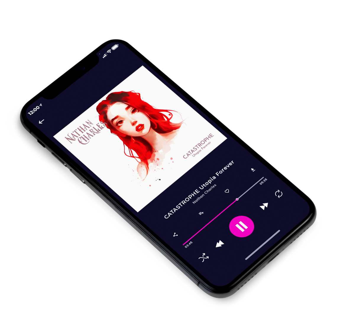 3D view of Premade Pop Album Cover - Champagne #22381 | AlbumArtZone*