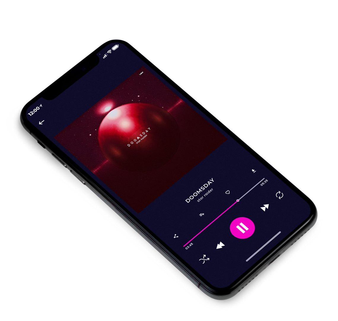 3D view of Premade EDM, House & Dub Album Cover - Aubergine #22391 | AlbumArtZone*