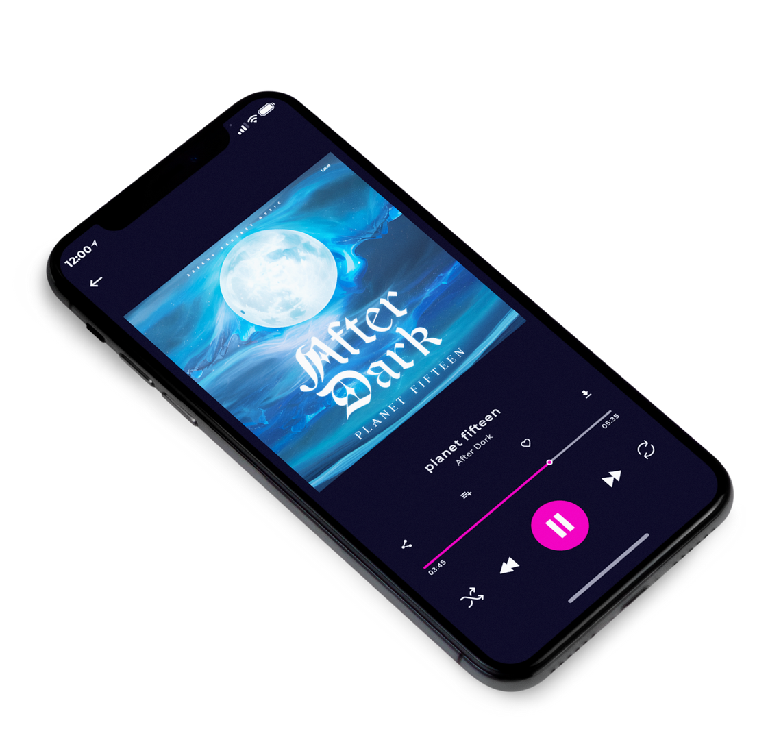 3D view of Premade Podcast Album Cover - Chambray #22829 | AlbumArtZone*