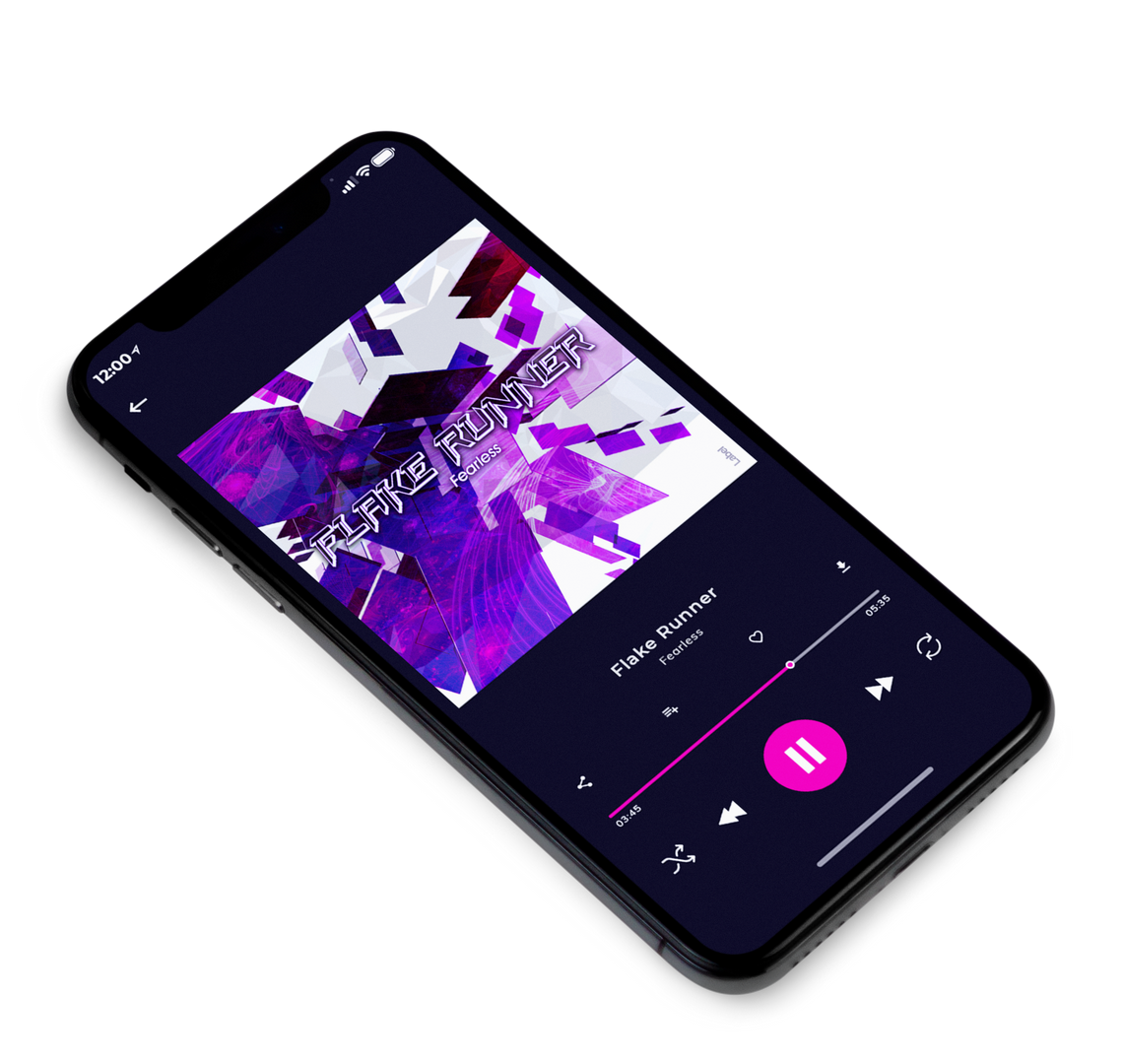 3D view of Premade Contemporary Music Album Cover - Persian Indigo #22986 | AlbumArtZone*