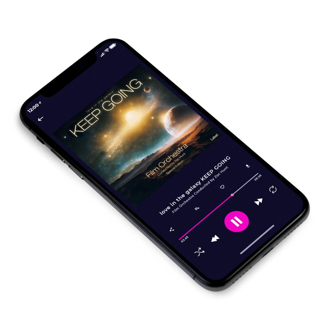 3D view of Premade Podcast Album Cover - Heavy Metal #23032 | AlbumArtZone*