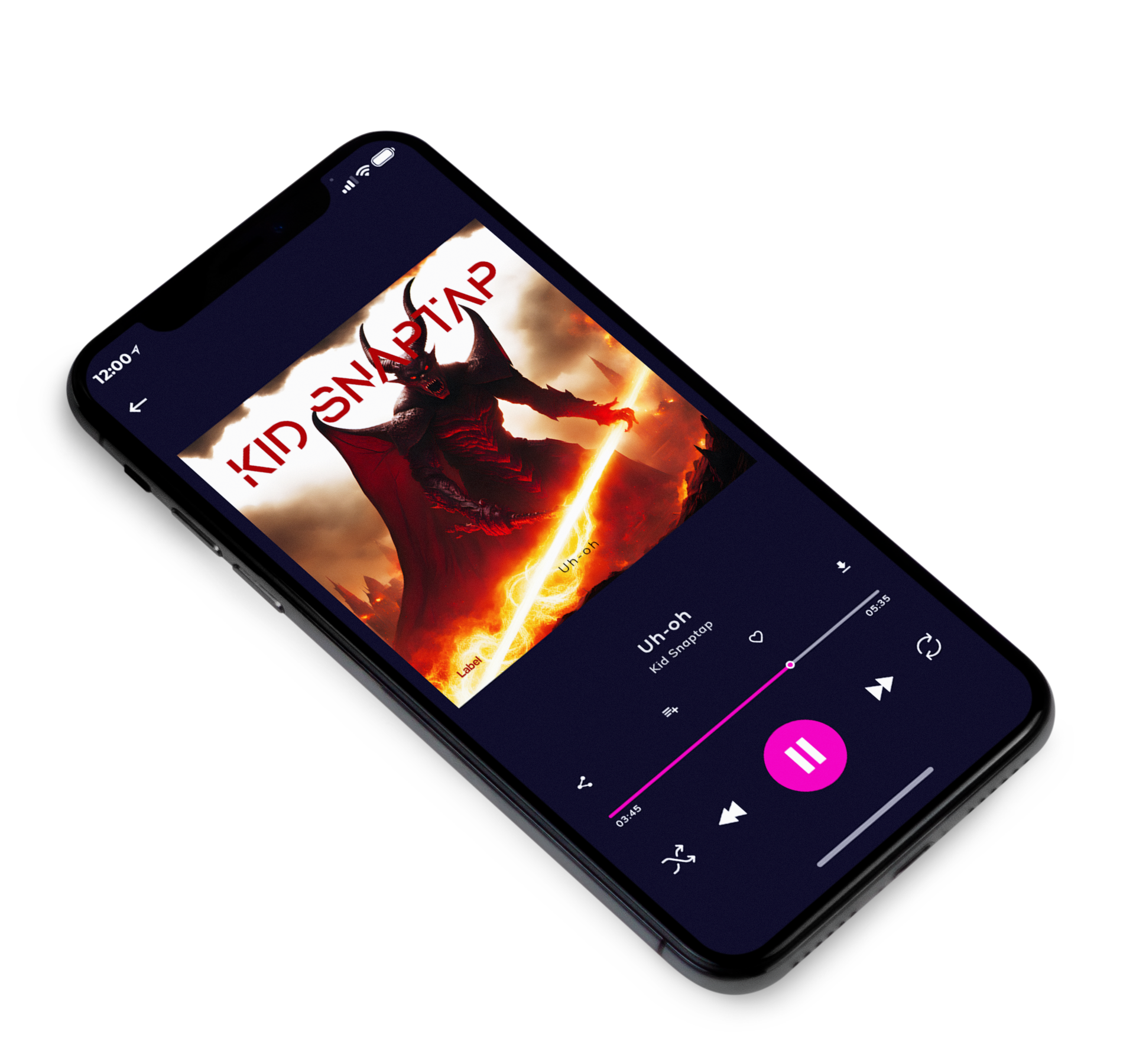3D view of Premade Rock,Punk & Alternative Album Cover - Nutmeg #23499 | AlbumArtZone*