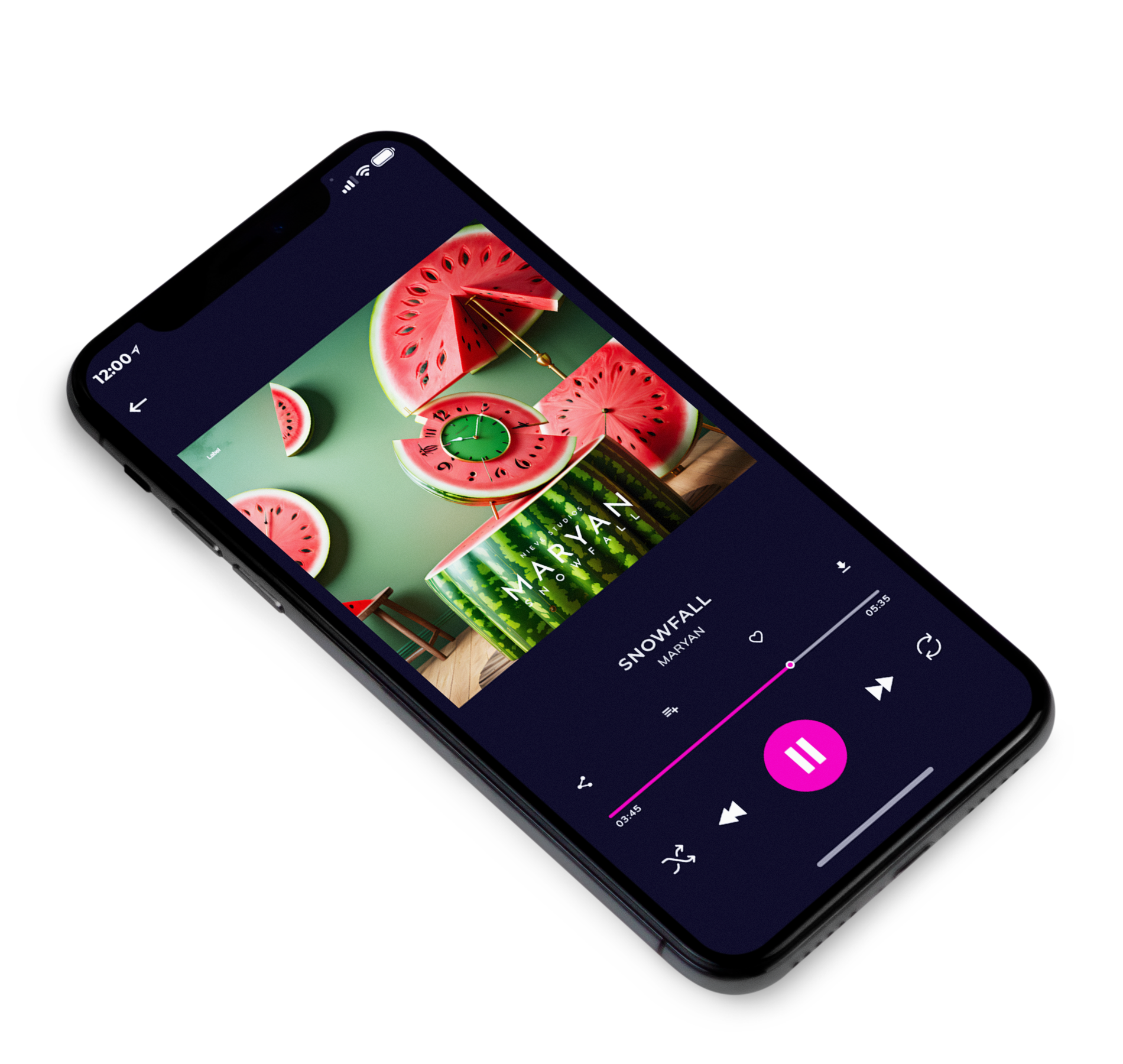 3D view of Premade Indie & Folk Music Album Cover - Avocado #23582 | AlbumArtZone*