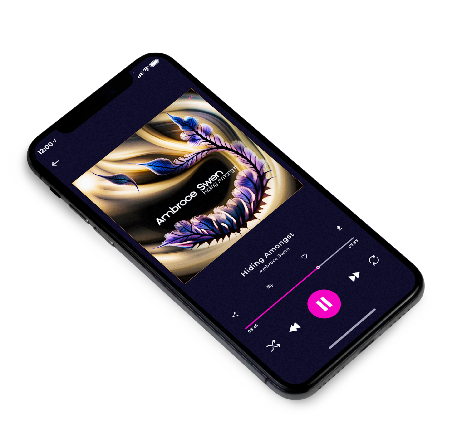 3D view of Premade Podcast Album Cover - Brandy #23591 | AlbumArtZone*