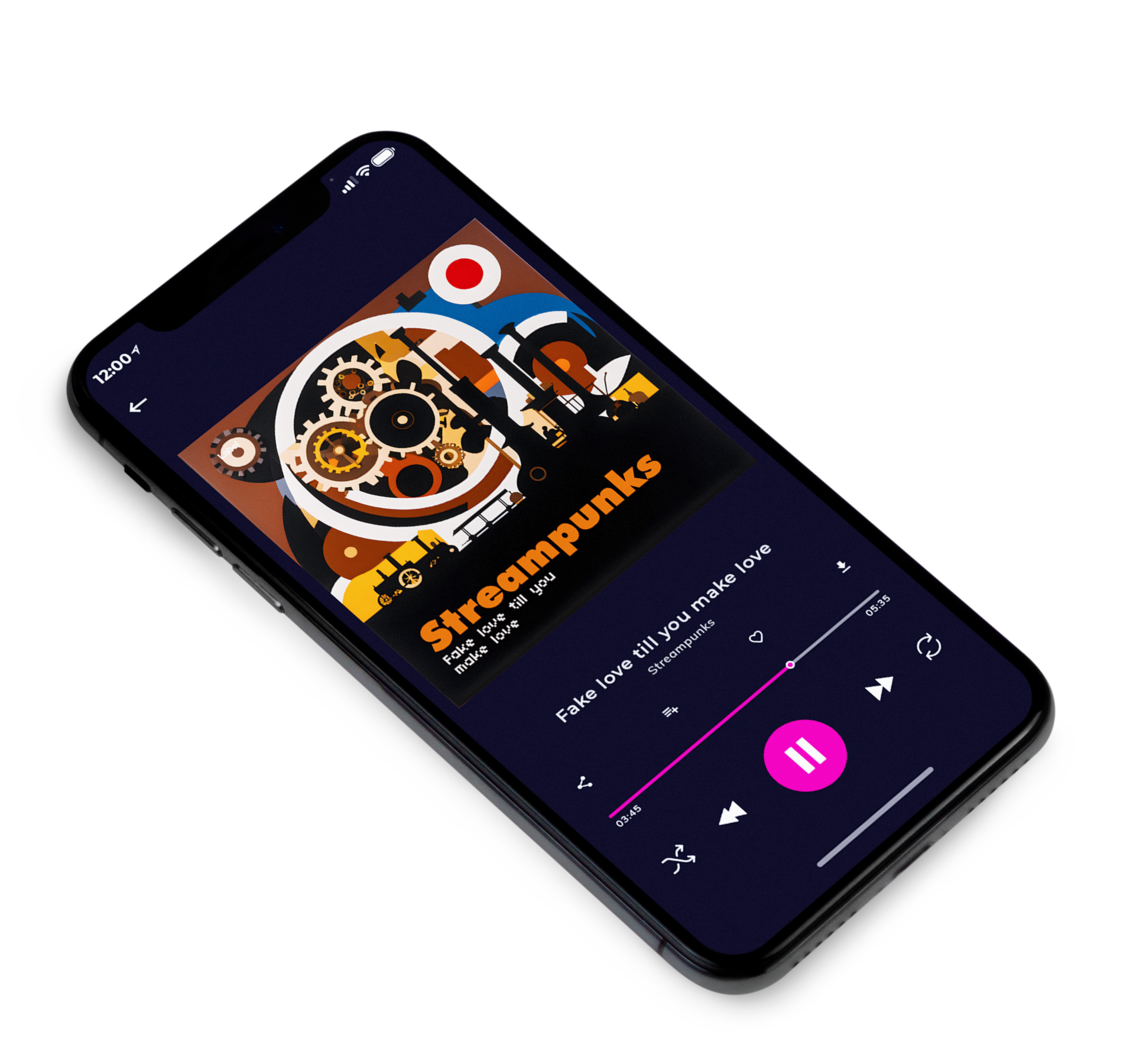 3D view of Premade Rock,Punk & Alternative Album Cover - Oil #23637 | AlbumArtZone*