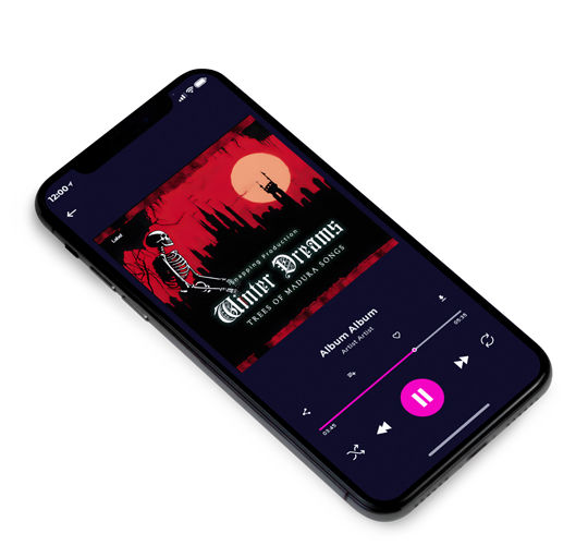 3D view of Premade Heavy Metal & Gothic Metal Album Cover - Night Rider #23726 | AlbumArtZone*