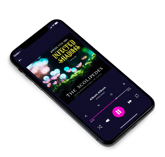 3D view of Premade Electronica & Ambient Album Cover - Thistle Green #23760 | AlbumArtZone*