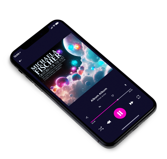 3D view of Premade Electronica & Ambient Album Cover - Ebony Clay #23810 | AlbumArtZone*