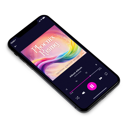 3D view of Premade Podcast Album Cover - My Pink #23953 | AlbumArtZone*