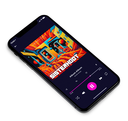 3D view of Premade Electronica & Ambient Album Cover - Big Stone #23966 | AlbumArtZone*