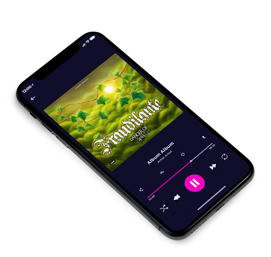 3D view of Premade Indie & Folk Music Album Cover - Fern Frond #24055 | AlbumArtZone*