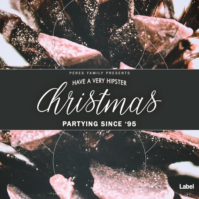 2D view of Premade Christmas Music Album Cover - Pink Flare #588 | AlbumArtZone*