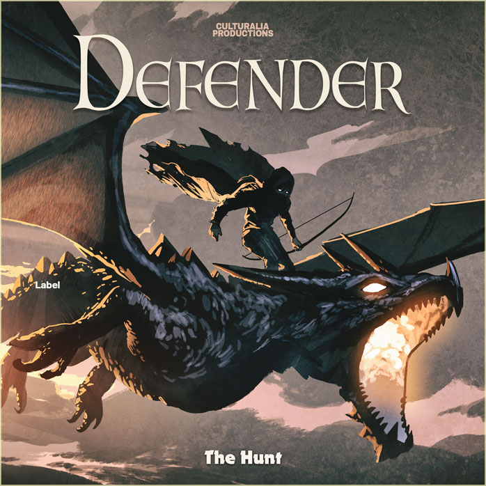 2D view of Premade Heavy Metal & Gothic Metal Album Cover - Merlin #3131 | AlbumArtZone*