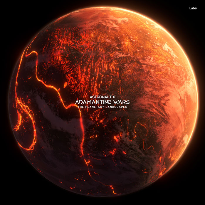 2D view of Premade Dance & House Album Cover - Red Damask #6427 | AlbumArtZone*