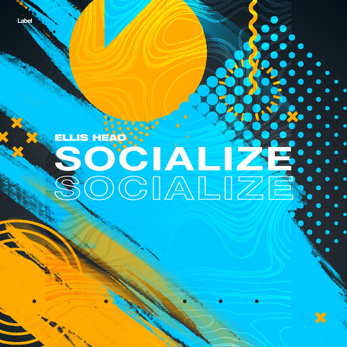 2D view of Premade EDM, House & Dub Album Cover - Bright Turquoise #6636 | AlbumArtZone*