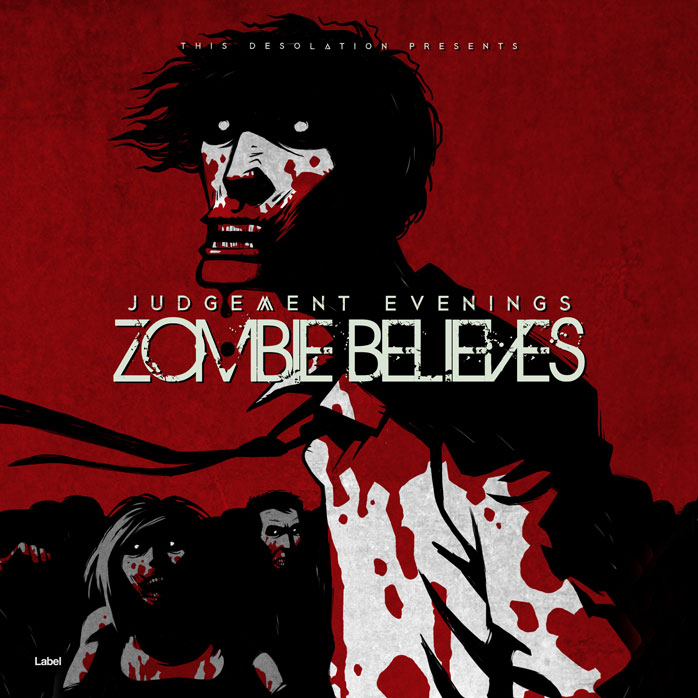 2D view of Premade Heavy Metal & Gothic Metal Album Cover - Dark Burgundy #6991 | AlbumArtZone*