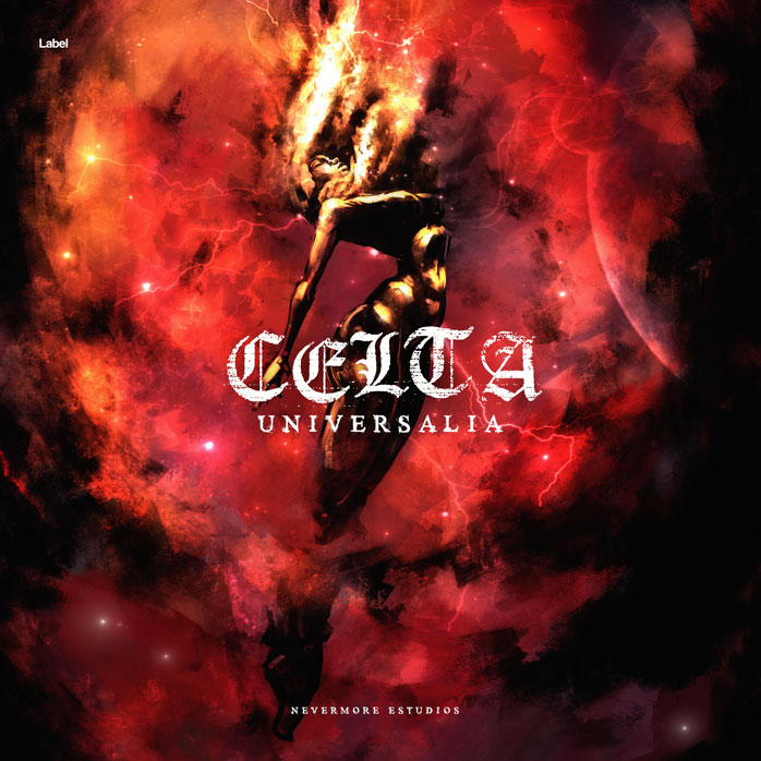 2D view of Premade Heavy Metal & Gothic Metal Album Cover - Flame Pea #7763 | AlbumArtZone*