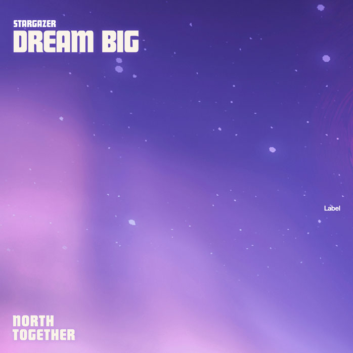 2D view of Premade Electronica & Ambient Album Cover - Blue Violet #8725 | AlbumArtZone*