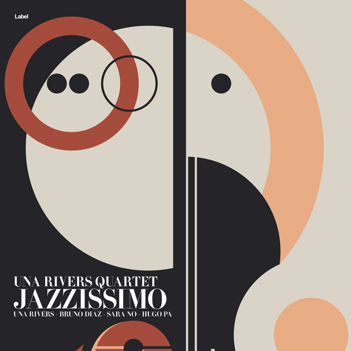 2D view of Premade Traditional Jazz & Blues Album Cover - Bone #8855 | AlbumArtZone*