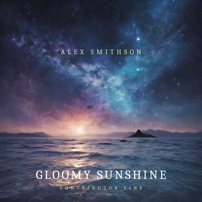 2D view of Premade Electronica & Ambient Album Cover - Oxford Blue #10028 | AlbumArtZone*