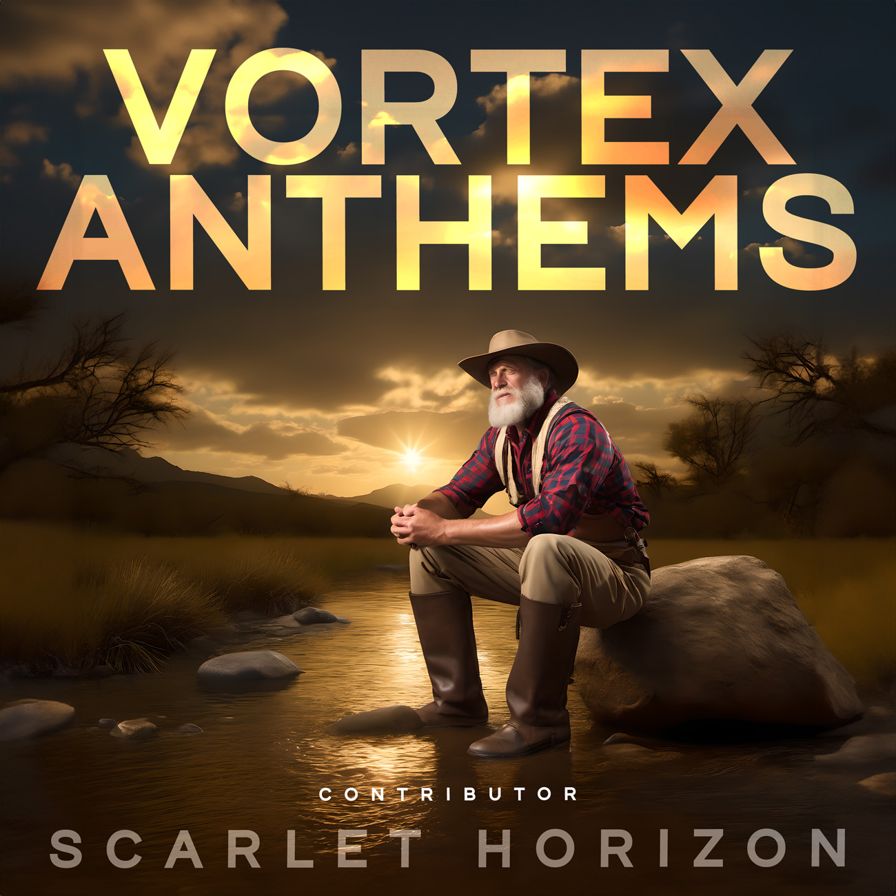 2D view of Premade Podcast Album Cover - Oil #10834 | AlbumArtZone*
