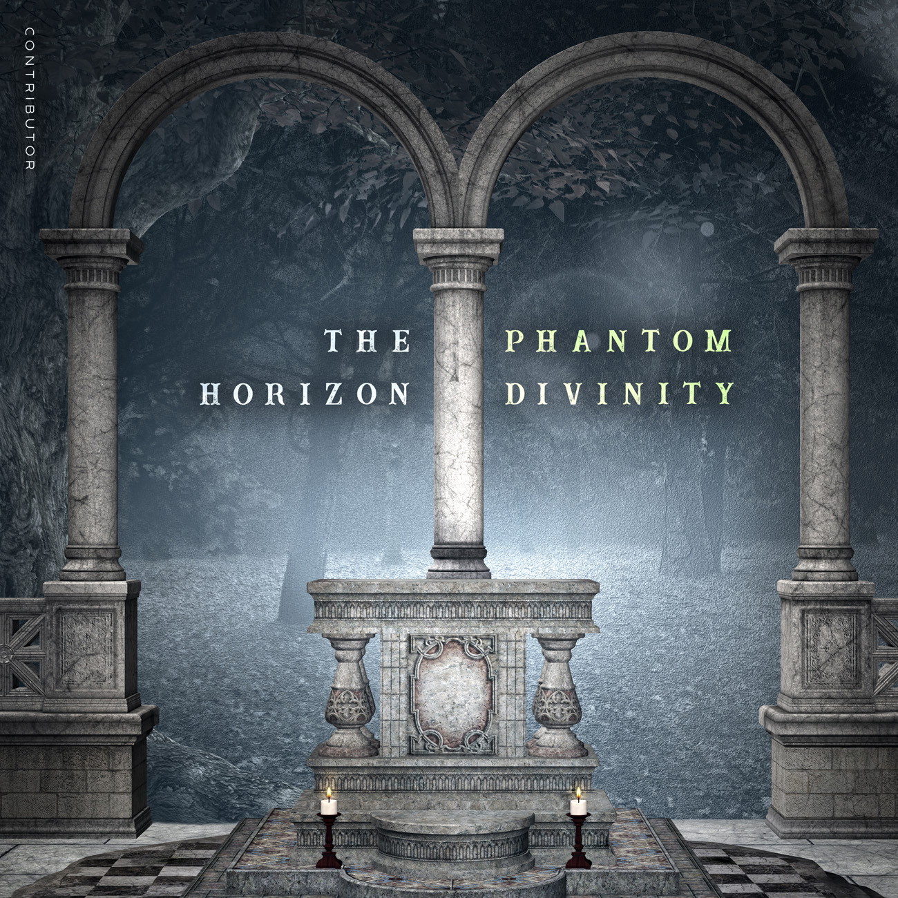 2D view of Premade Electronica & Ambient Book Cover - Bright Gray #10890 | AlbumArtZone*