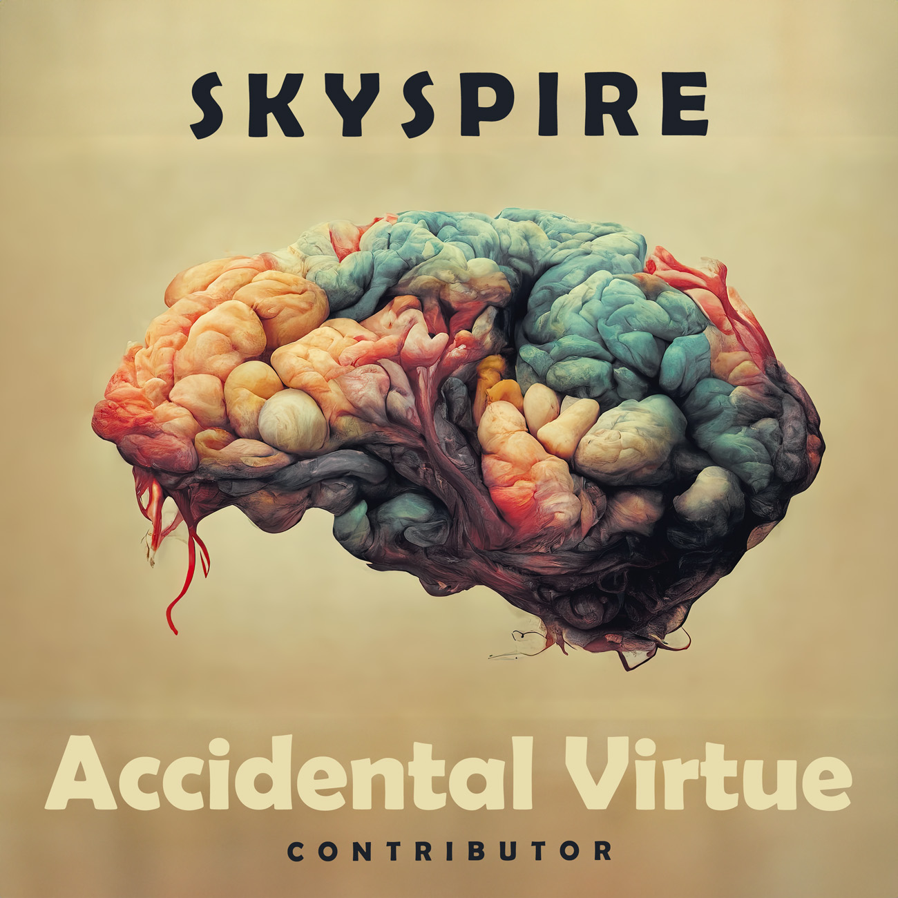 2D view of Premade Electronica & Ambient Book Cover - Sorrell Brown #10991 | AlbumArtZone*