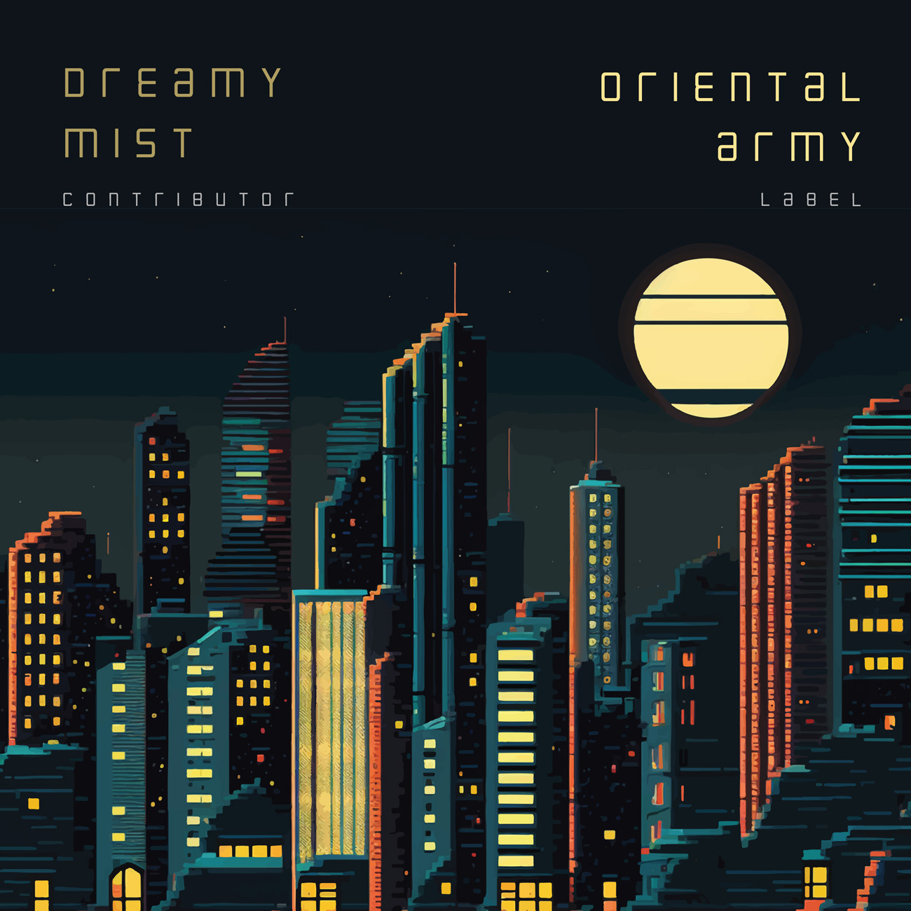 2D view of Premade Contemporary Music Album Cover - Mirage #11208 | AlbumArtZone*