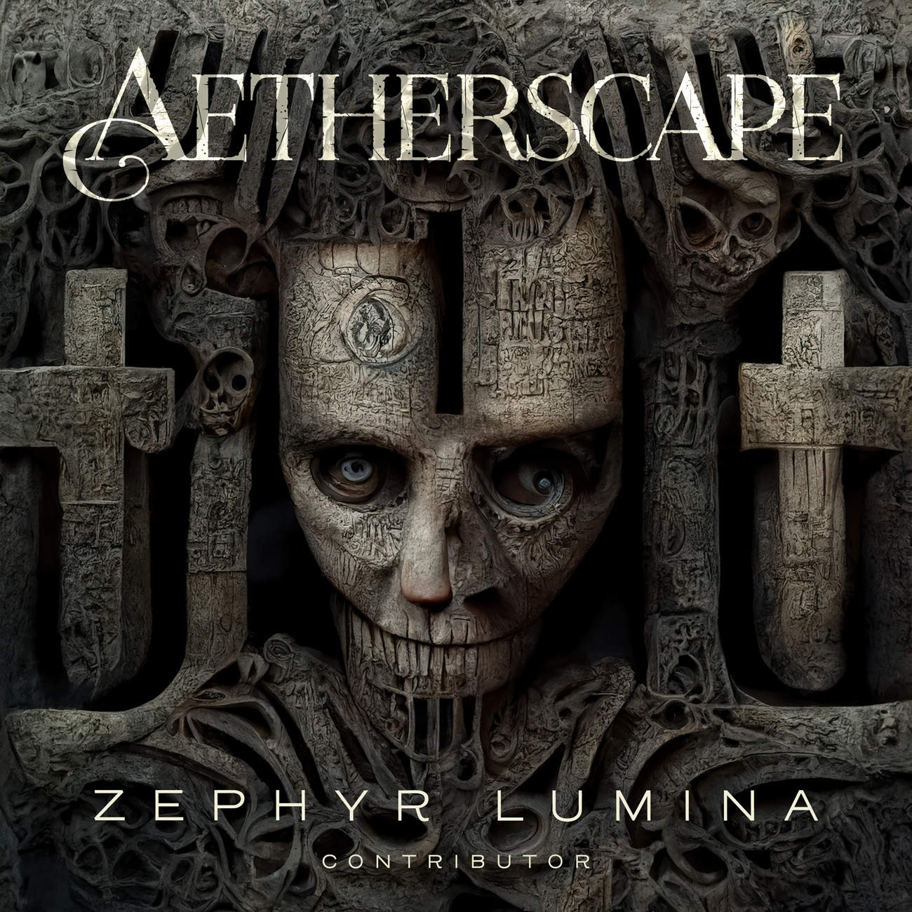 2D view of Premade Heavy Metal & Gothic Metal Album Cover - Zeus #11240 | AlbumArtZone*