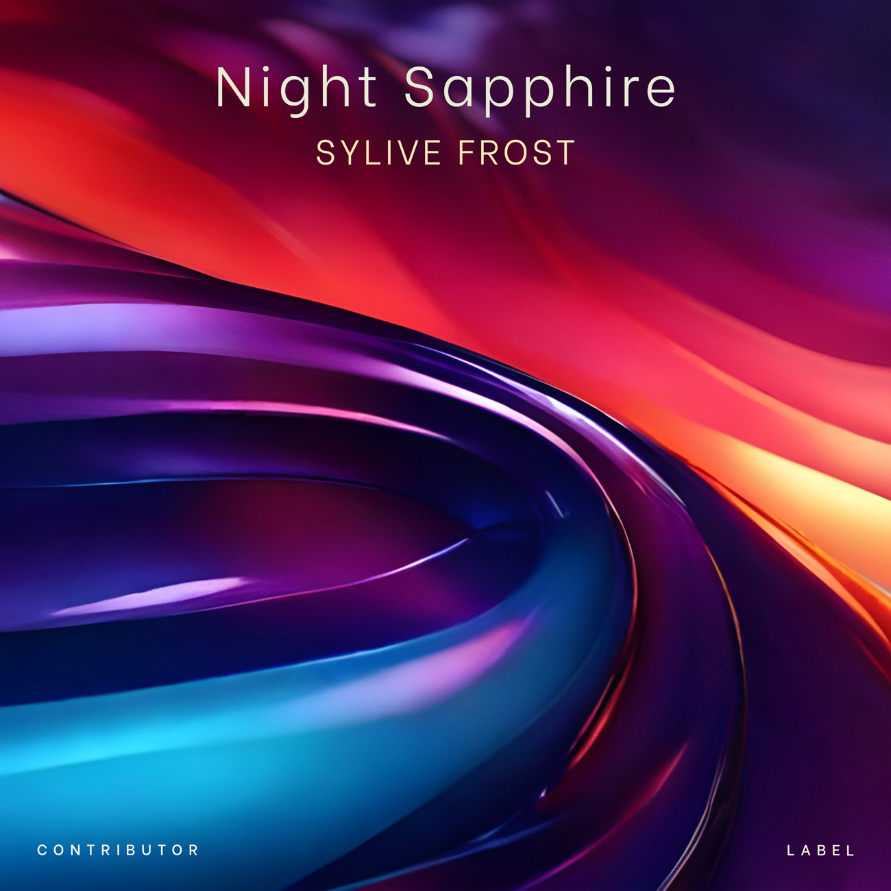 2D view of Premade Contemporary Music Album Cover - Violet #11300 | AlbumArtZone*