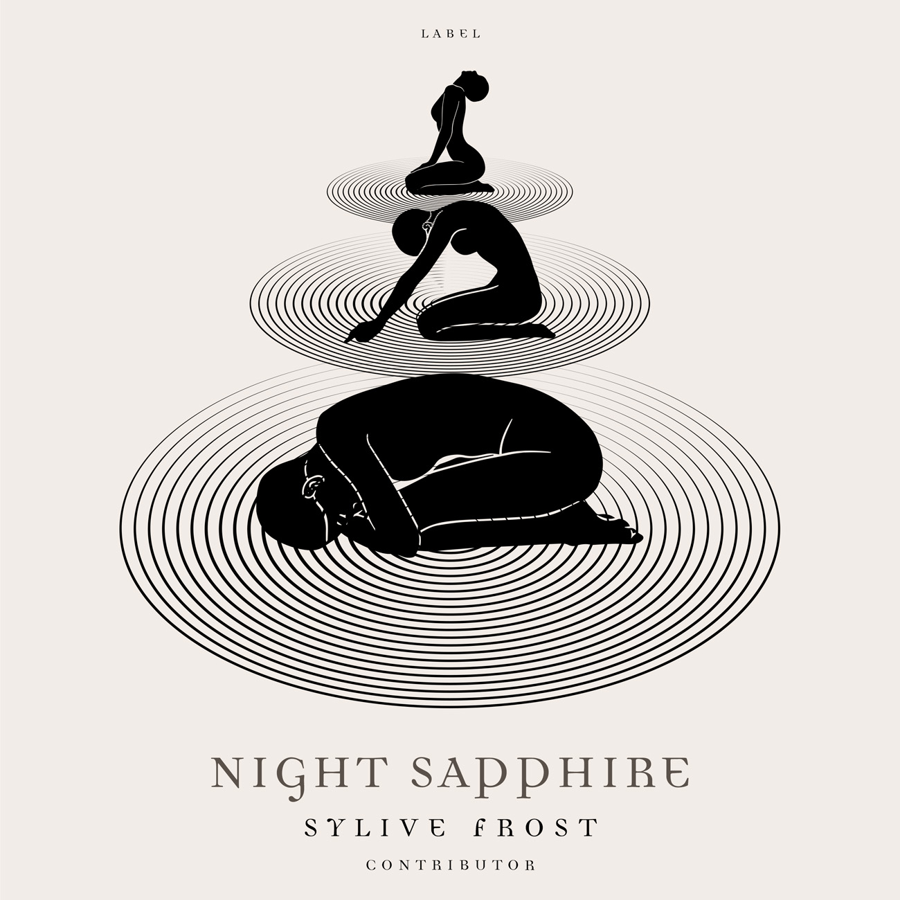 2D view of Premade Electronica & Ambient Album Cover - Soft Peach #11311 | AlbumArtZone*