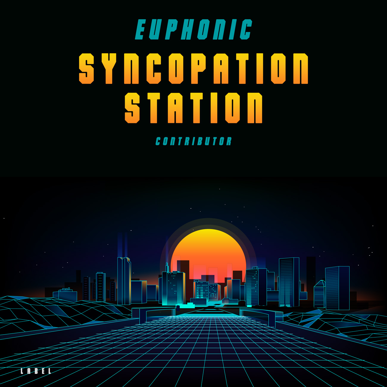 2D view of Premade Electronica & Ambient Album Cover - Ebony #11380 | AlbumArtZone*