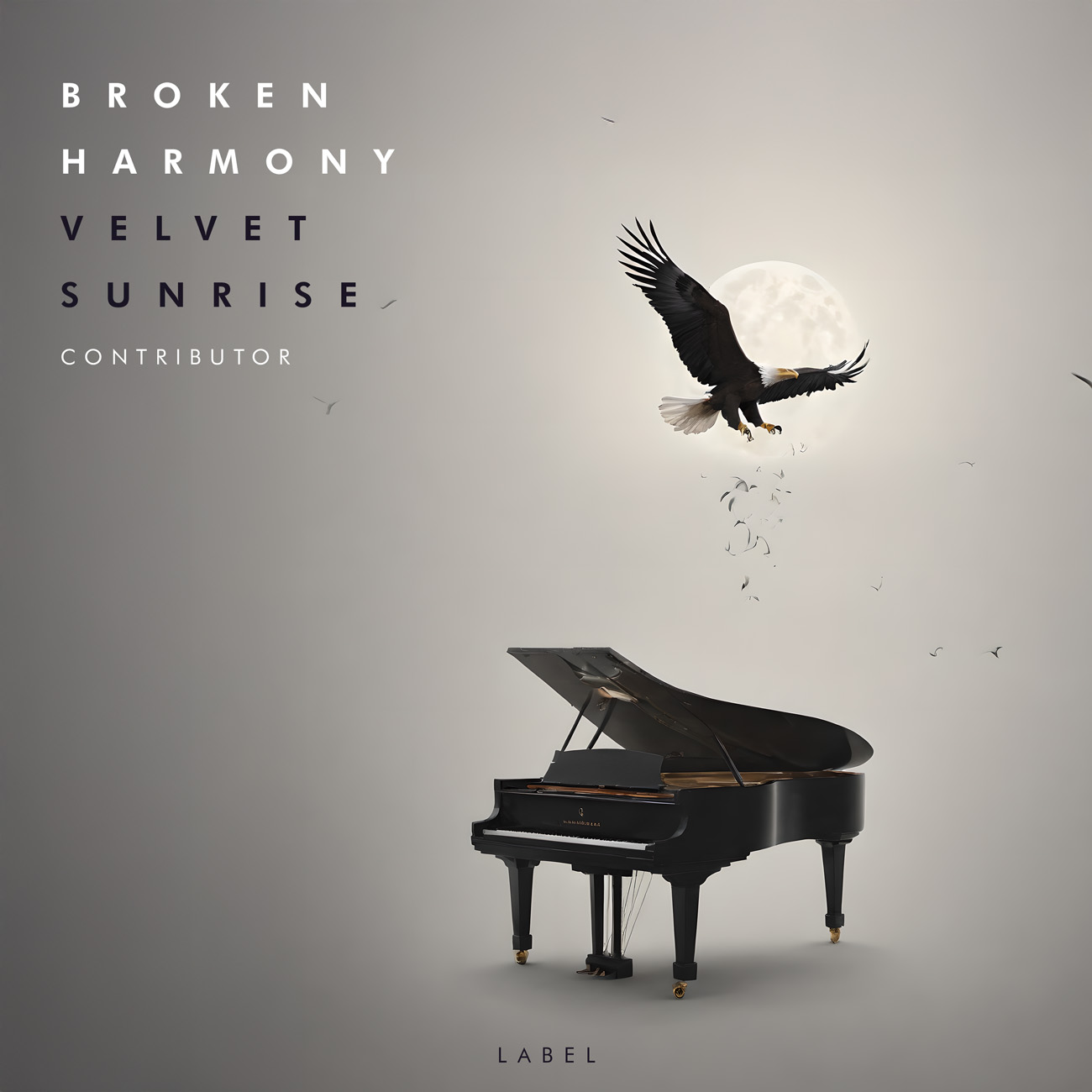 2D view of Premade Contemporary Music Album Cover - Cloudy #11517 | AlbumArtZone*