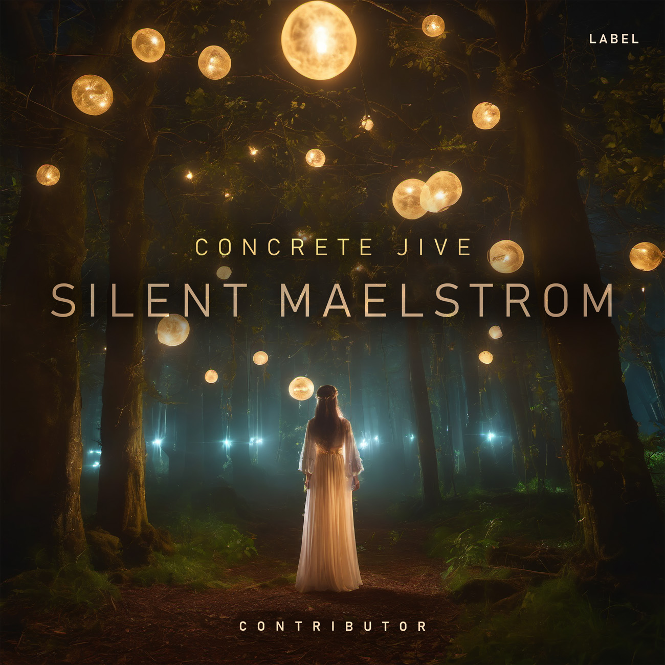 2D view of Premade Electronica & Ambient Album Cover - Oil #11574 | AlbumArtZone*